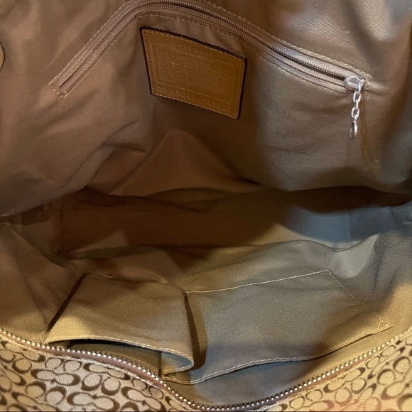 Coach Signature Gallery Mini C Khaki Large Carryall Tote Bag NWOT - Picture 8 of 12